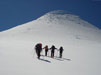 skiing osorno Volcano. ski touring
                          osorno